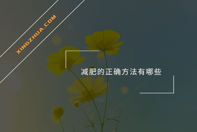 减肥的正确方法有哪些？