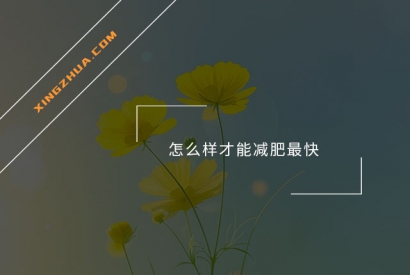 怎么样才能减肥最快？