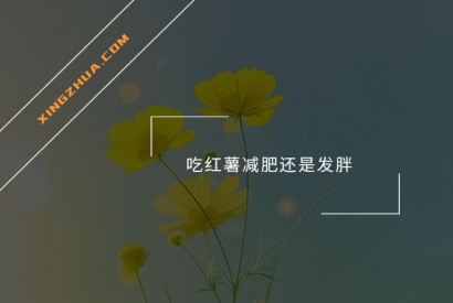 吃红薯减肥还是发胖？