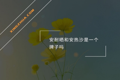 安耐晒和安热沙是一个牌子吗？