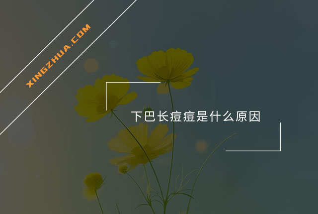 下巴长痘痘是什么原因？