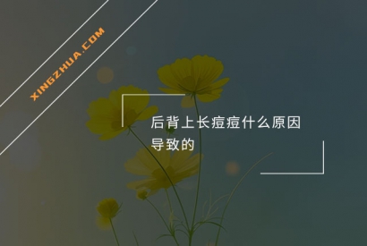 后背上长痘痘什么原因导致的？