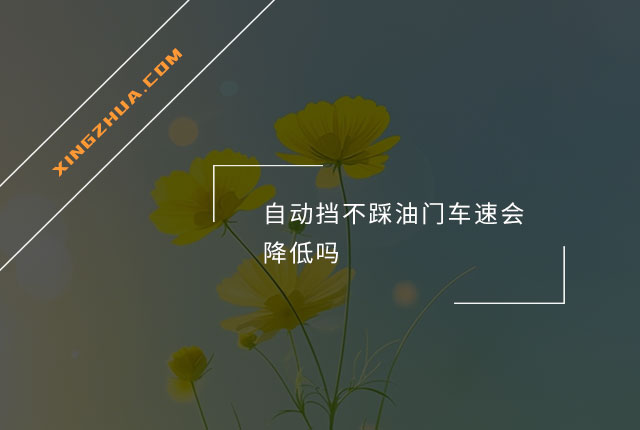自动挡不踩油门车速会降低吗？